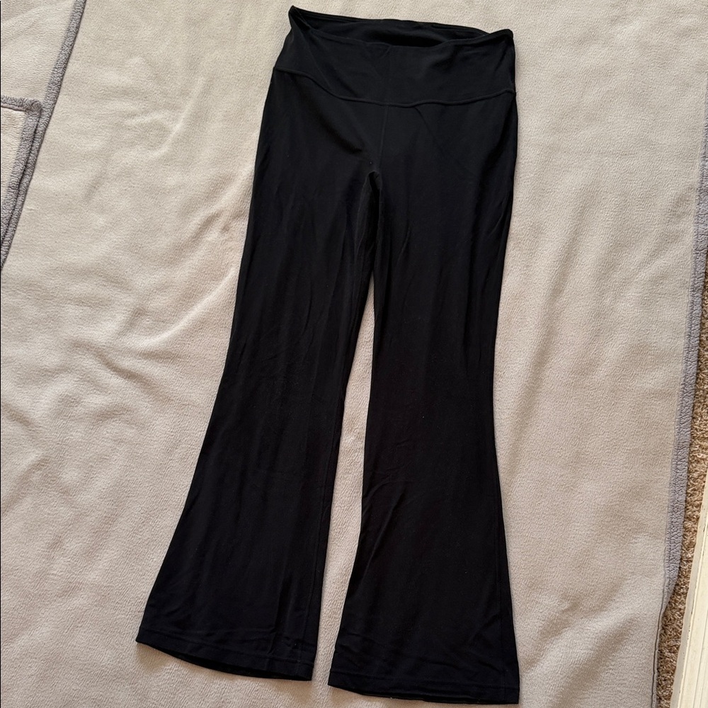 Lululemon Groove Nulu Super High Rise Flare Pant Black 14 Workout Yoga